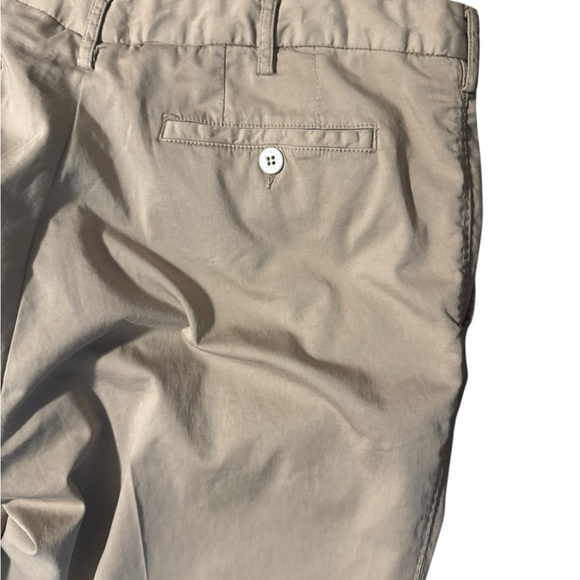 Tincati Milano Men’s Beige Khaki Pants Size 40 X 28 Preppy Italian Academia Silk - Picture 5 of 10